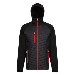Męska Hybrydowa Kurtka Z Kapturem Navigate. Czarne kurtki męskie Regatta, l, bez wzorów, sportowe, z kapturem. Za 206.99 zł.