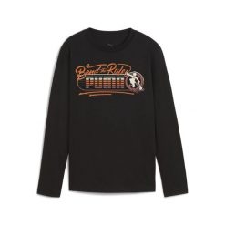 Młodzieżowa koszulka MID90S z długim rękawem PUMA Black. Czarna bluzki damskie Puma, m, bez wzorów, młodzieżowe, bez kołnierzyka, bez ramiączek. Za 109.00 zł.