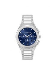 Trussardi Zegarek R2453156004 Granatowy. Niebieskie, analogowe zegarki męskie TRUSSARDI, bez wzorów. Za 789.99 zł.