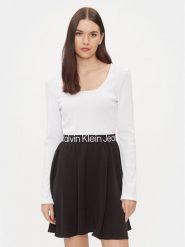 Calvin Klein Jeans Sukienka codzienna J20J222523 Kolorowy Regular Fit. Sukienki damskie Calvin Klein Jeans, na co dzień, xs, bez wzorów, z jeansu, bez kołnierzyka, bez ramiączek, proste. Za 469.99 zł.