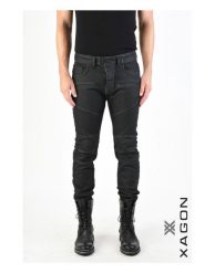 Xagon Jeansy "Bikers" | MR 228 | Mężczyzna | Czarny. Czarne jeansy męskie Xagon, z bawełny, eleganckie, długie. W wyprzedaży za 549.00 zł.