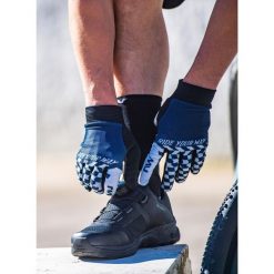 Rękawiczki rowerowe Northwave Air Lf Full Finger Glove. Niebieskie rękawiczki męskie Northwave, bez wzorów. Za 105.00 zł.
