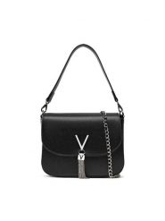 Valentino Torebka Divina VBS1R404G Czarny. Czarne torebki do ręki damskie Valentino, bez wzorów, ze skóry, bez dodatków. Za 279.99 zł.