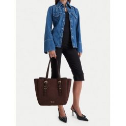 Torebka Nine West. Brązowe shopperki damskie Nine West, bez wzorów, bez dodatków. Za 329.99 zł.