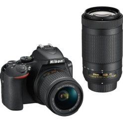 Nikon D5600 + 18-55 AF-P DX VR + 70-300 AF-P DX ED VR (VBA500K004). Lustrzanki cyfrowe NIKON. W wyprzedaży za 3,520.00 zł.