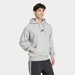 Bluza z kapturem męska ADIDAS. Bluzy męskie Adidas, m, bez wzorów, z bawełny, z kapturem, na jogę i pilates. W wyprzedaży za 149.99 zł.