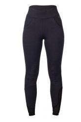 Damskie legginsy jeździeckie o średniej przyczepności HKM Tammy. Czarne legginsy damskie HKM, bez wzorów, z materiału. Za 254.00 zł.