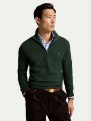 Polo Ralph Lauren Sweter 710B18060016 Zielony ciemny Regular Fit. Zielone swetry męskie Polo Ralph Lauren, m, bez wzorów, z bawełny, bez kołnierzyka, bez ramiączek. Za 949.99 zł.