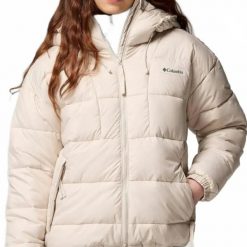Kurtka COLUMBIA PIKE LAKE III HOODED JACKET Biały. Brązowe kurtki sportowe damskie Columbia, s, bez wzorów, z materiału, bez ramiączek, bez kaptura, trekkingowe. Za 604.99 zł.
