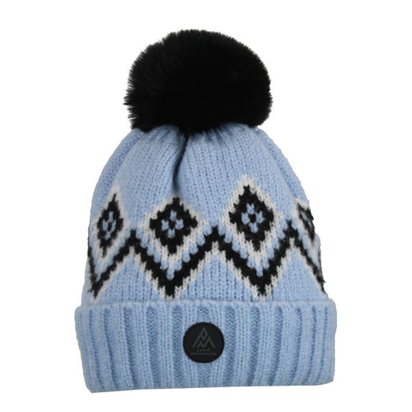 Czapka Peak Mountain Monceau. Niebieskie czapki damskie Peak Mountain, na zimę, bez wzorów, sportowe. W wyprzedaży za 101.60 zł.