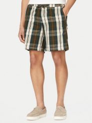 Barbour Szorty materiałowe MST0081TN51 Zielony Regular Fit. Zielone szorty męskie Barbour, bez wzorów, z bawełny. Za 499.99 zł.