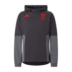 Kaptur sweatshirt OGC Nice. Szare bluzy sportowe męskie Kappa, bez wzorów, z kapturem, do piłki nożnej. Za 442.00 zł.