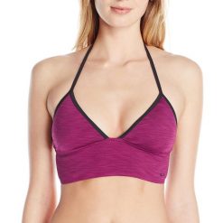 Biustonosz sportowy damski Oakley Midkini. Fioletowe bielizna sportowa damska Oakley, m, bez wzorów, z nylonu. Za 60.00 zł.