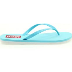 Klapki japonki Big Star 274A131 niebieskie. Niebieskie klapki damskie BIG STAR, bez wzorów, klasyczne, bez obcasa, bez zapięcia. W wyprzedaży za 49.00 zł.