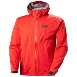 Kurtka wodoodporna Helly Hansen Momentum 3L Stretch. Czerwone kurtki męskie Helly Hansen, l, bez wzorów, bez kaptura. Za 1,069.50 zł.