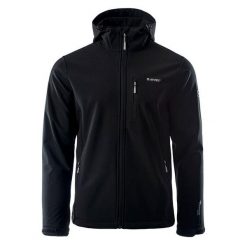 Kurtka Softshellowa Męska Caen. Czarne kurtki męskie Hi-tec, m, bez wzorów, z softshellu, bez kaptura, trekkingowe. Za 253.99 zł.