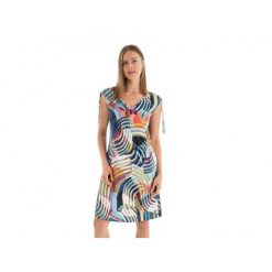 Sukienka plażowa rozm. S 158 Blue L257413. Niebieskie szlafroki damskie Massana Homewear, l, z aplikacjami, z dzianiny, bez ramiączek, bez kaptura. Za 272.00 zł.