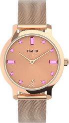 Zegarek Timex Zegarek damski Timex TW2V52800 różowe złoto. Czerwone zegarki damskie Timex, złote. Za 282.01 zł.