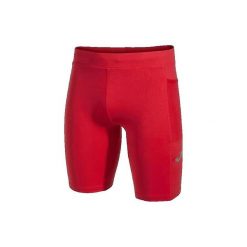 Legginsy Joma Elite X czerwone do biegania. Czerwone legginsy damskie Joma, bez wzorów, z materiału. Za 133.00 zł.