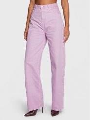 Calvin Klein Jeans Jeansy J20J220182 Fioletowy Relaxed Fit. Fioletowe jeansy damskie Calvin Klein Jeans, bez wzorów, z bawełny. Za 599.99 zł.