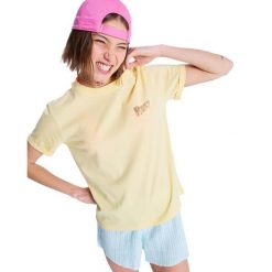 Koszulka z krótkim rękawem dla Kobiety OCEANREGULAR POSTER Żółty. Żółte bluzki damskie Roxy, m, bez wzorów, z bawełny, bez ramiączek. Za 99.99 zł.