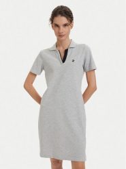Beverly Hills Polo Club Sukienka codzienna P-SS26W-ABP526591-0461 Szary Regular Fit. Szare sukienki damskie Beverly Hills Polo Club, na co dzień, m, bez wzorów, z bawełny, bez kołnierzyka, bez ramiączek, proste. Za 269.99 zł.