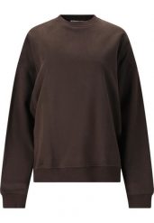 Bluza damska Athlecia Cabell. Brązowe bluzy damskie Athlecia, bez wzorów, z bawełny, klasyczne, bez ramiączek, bez kaptura. Za 198.00 zł.