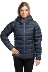 Kurtka puchowa damska Electron Pro Hoody Women. Niebieskie kurtki sportowe damskie RAB, na zimę, l, bez wzorów, z puchu, bez ramiączek, z kapturem, trekkingowe. Za 1,419.99 zł.