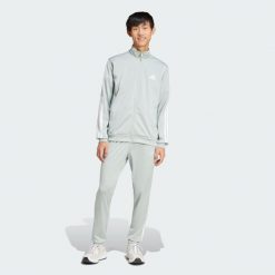 Dres Sportswear Basic 3-Stripes Tricot. Niebieskie komplety dresowe męskie Adidas, m, bez wzorów, z dresówki. Za 329.00 zł.