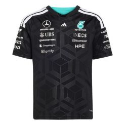 Koszulka Mercedes - Amg Petronas Formula 1 Team Driver. Czarne bluzki damskie Adidas, bez wzorów, sportowe, bez kołnierzyka, bez ramiączek. Za 279.00 zł.
