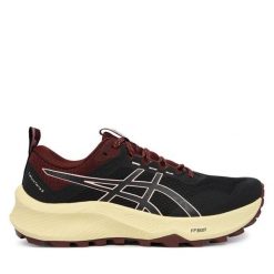 Buty do biegania Asics. Czarne obuwie sportowe damskie Asics, bez wzorów, bez zapięcia, do biegania. Za 499.99 zł.