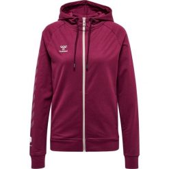 Damska bawełniana bluza z kapturem zapinana na zamek Hummel Move Grid. Fioletowe bluzy damskie Hummel, xs, bez wzorów, z bawełny, sportowe, bez ramiączek, z kapturem. Za 286.55 zł.