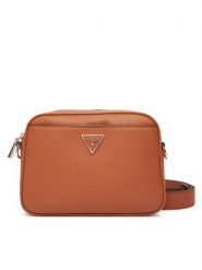 Guess Torebka Meridian II HWBG69 74140 Brązowy. Brązowe listonoszki damskie Guess, z aplikacjami, ze skóry, bez dodatków. Za 309.99 zł.
