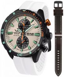 Zegarek męski Vostok Europe 6S11-320C677SW biały. Białe zegarki męskie Vostok Europe, bez wzorów. Za 4,401.03 zł.