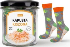 Soxo Skarpetki męskie SOXO kapusta kiszona w słoiku 4045. Skarpety męskie Soxo, bez wzorów. Za 45.98 zł.