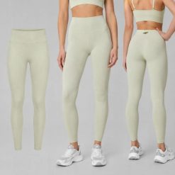 LEGGINSY DAMSKIE 4F TENINGOWE SZYBKOSCHNĄCE Z WYSOKIM STANEM KOLOR ZIELONY. Zielone legginsy damskie 4F, bez wzorów, z materiału. Za 149.99 zł.