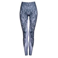 Legginsy sportowe damskie DEEP TRIP Totem. Szare legginsy damskie DEEP TRIP, bez wzorów, z elastanu. Za 179.00 zł.