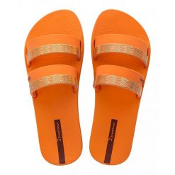 Klapki Ipanema Mesh Slide Fem Damskie. Brązowe klapki damskie Ipanema, na lato, bez wzorów, z materiału, eleganckie, bez obcasa, bez zapięcia. Za 171.99 zł.