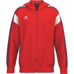 Kurtka treningowa Erima Celebrate 125 z kapturem czerwona Junior. Czarne kurtki męskie Erima, bez wzorów, sportowe, z kapturem. Za 329.99 zł.