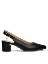 Lasocki Czółenka WYL3095-7Z-L Czarny. Czarne czółenka damskie Lasocki, bez wzorów, ze skóry, bez obcasa, bez zapięcia. Za 199.99 zł.