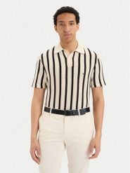 Tommy Hilfiger Sweter MW0MW42770 Kremowy Regular Fit. Białe swetry męskie Tommy Hilfiger, m, bez wzorów, z bawełny, bez kołnierzyka, bez ramiączek. Za 489.99 zł.