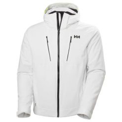 Kurtka narciarska Helly Hansen Alpha 4.0. Białe kurtki sportowe męskie Helly Hansen, m, bez wzorów, bez kaptura, narciarskie. Za 1,719.50 zł.