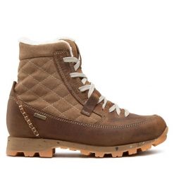 Trekkingi Aku. Brązowe obuwie trekkingowe damskie Aku, z gore-texu, bez zapięcia. Za 1,269.00 zł.