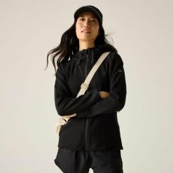 Damska bluza polarowa Nayna z kapturem i zamkiem błyskawicznym. Czerwone bluzy damskie Regatta, m, bez wzorów, z bawełny, bez ramiączek, z kapturem. Za 183.99 zł.