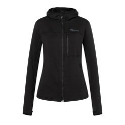 Bluza trekkingowa damska Marmot Preon. Czarne bluzy damskie Marmot, s, bez wzorów, bez ramiączek, bez kaptura. Za 419.99 zł.