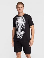 Brave Soul Piżama MLWS-149BODY Czarny Regular Fit. Czarne piżamy męskie Brave Soul, m, bez wzorów, z bawełny, bez kołnierzyka, bez ramiączek. Za 99.99 zł.