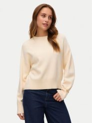 Vero Moda Sweter Gold Art 10332206 Beżowy Regular Fit. Brązowe swetry nierozpinane damskie Vero Moda, xl, bez wzorów, z syntetyku, bez kołnierzyka, bez ramiączek. Za 179.99 zł.