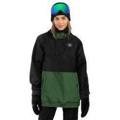 Kurtka snowboardowa damska W1-W Evergreen. Czarne kurtki sportowe damskie SIROKO, m, bez wzorów, z softshellu, bez ramiączek, bez kaptura, narciarskie. Za 844.00 zł.