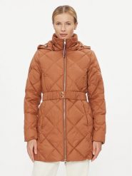 Tommy Hilfiger Płaszcz zimowy Elevated WW0WW40326 Brązowy Regular Fit. Brązowe płaszcze damskie Tommy Hilfiger, na zimę, xs, bez wzorów, z syntetyku, bez kołnierzyka, bez kaptura. Za 1,189.00 zł.