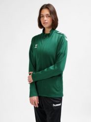 Damska bluza dresowa Hummel Core Xk. Zielone bluzy damskie Hummel, s, bez wzorów, z dresówki, bez ramiączek, bez kaptura. Za 159.50 zł.